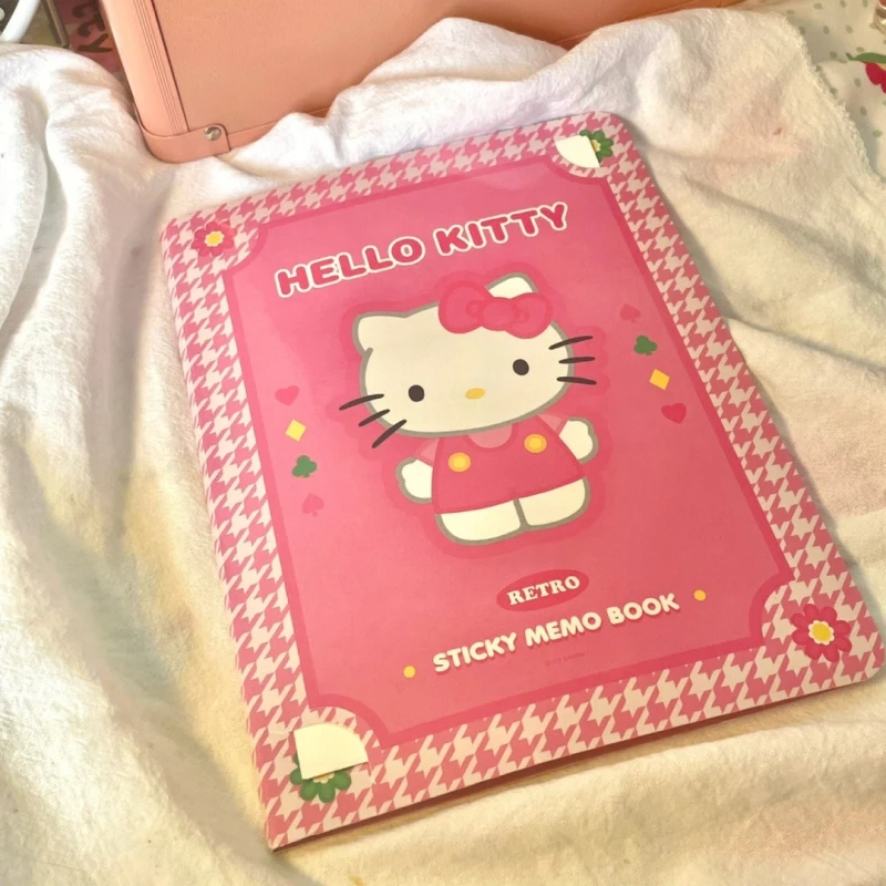 

Kawaii Sanrio Hello Kitty Memo Book My Melody Cinnamoroll Kuromi Can Tear and Paste N Times Memo Paper Cartoon Message Book