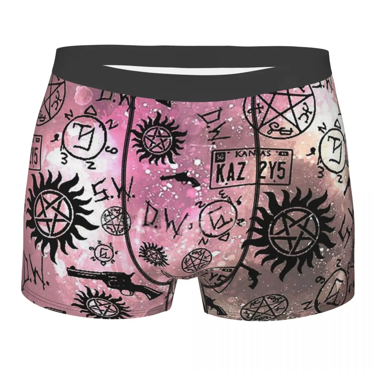

Symbols Supernatural Underpants Breathbale Panties Man Underwear Sexy Shorts Boxer Briefs