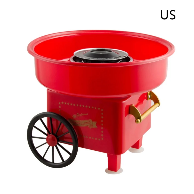 

Nostalgia Trolley Cotton Candy Machine Fashion Mini Candy Floss Maker Home Use Countertop Electric Children Creative 2022 New