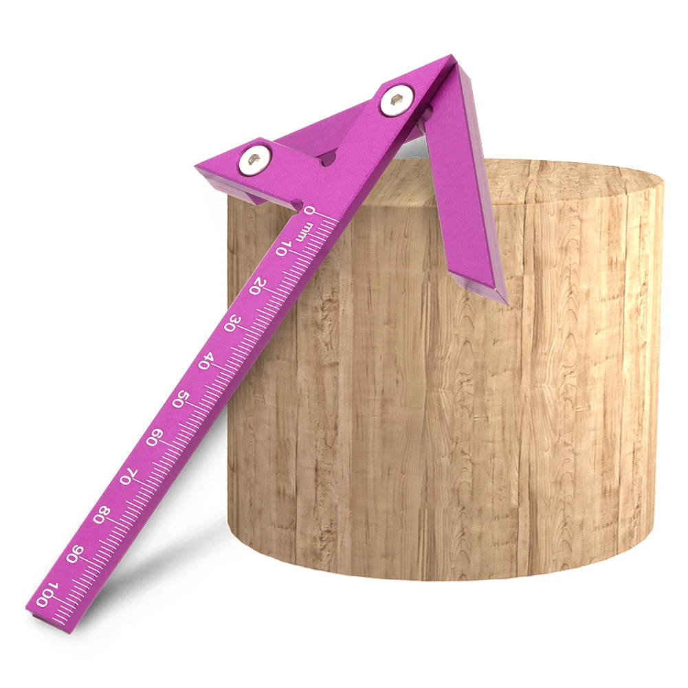 Треугольная линейка чертилка деревообрабатывающий комбинированный инструмент