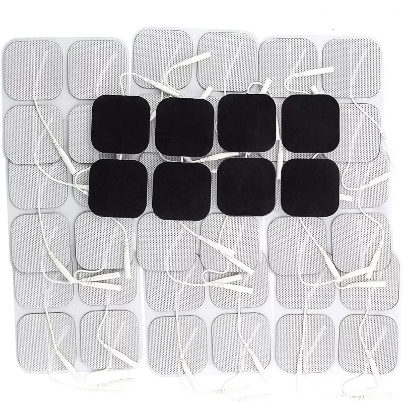 

100pcs TENS Unit Electrodes Pads 4x4cm Replacement Pads Electrode Patches For Electrotherapy