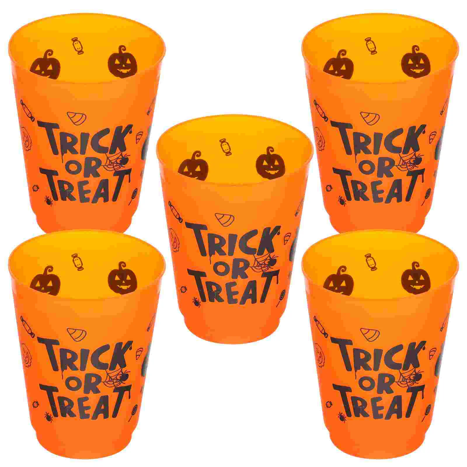 

5 Pcs Halloween Drinking Cup Milk Decor Convenient Cups Plastic For Party Water Bottle Travel Juice Storage