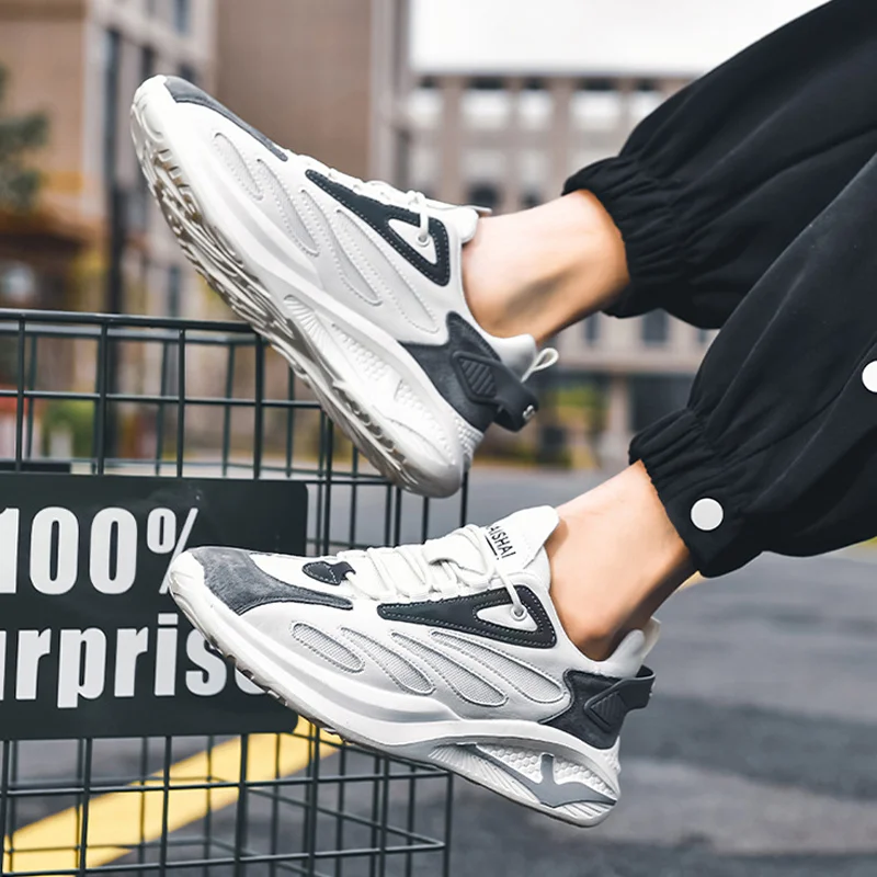 2022 Autumn Casual Sports Shoes New Low-top Non-slip Fashion Trend Men Shoes Comfortable Breathable Wear-resistant Walking Shoes