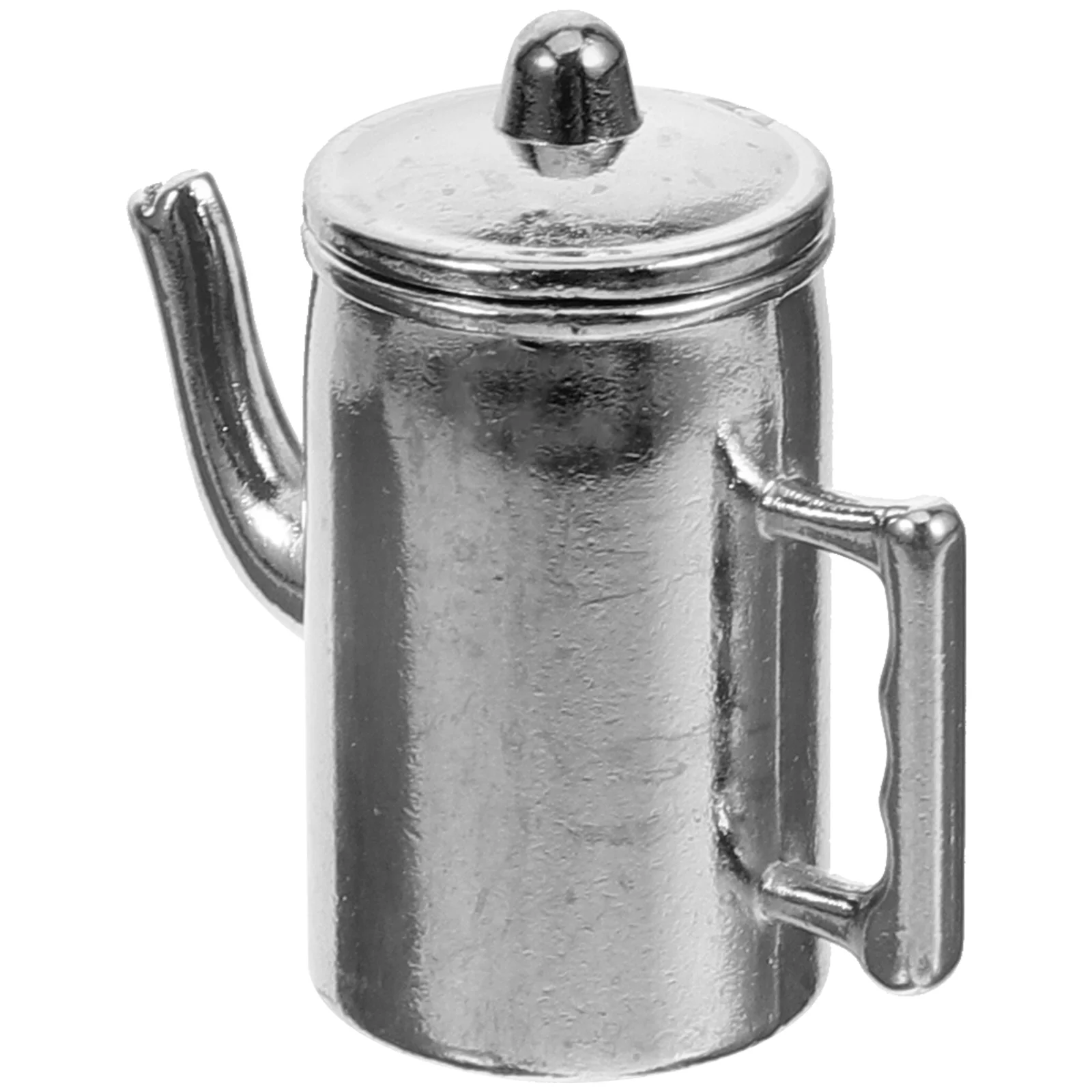 Мебель для дома миниатюрный кофейник модели реквизита чайник металлический