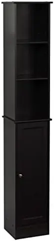 

, 5-Tier, Bathroom Storage, Espresso Spacesaver Shelves Medicine cabinet with mirror Cabinet Bathroom organizer and storage Desk