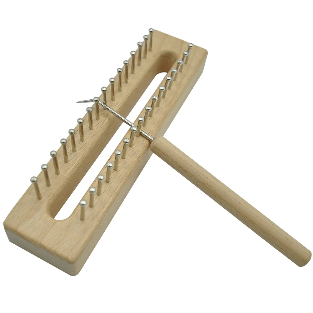 

Tapestry Weaving Loom Tools Comb Wooden Knitting Tapestries Tool Set Makingwood Stick Diy Scarf Board Kit Hookblock Blankets