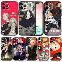 popular tokyo avengers for apple iphone 13 12 mini 11 xs pro max x xr 8 7 6 plus se 2020 5 funda capa black soft phone case