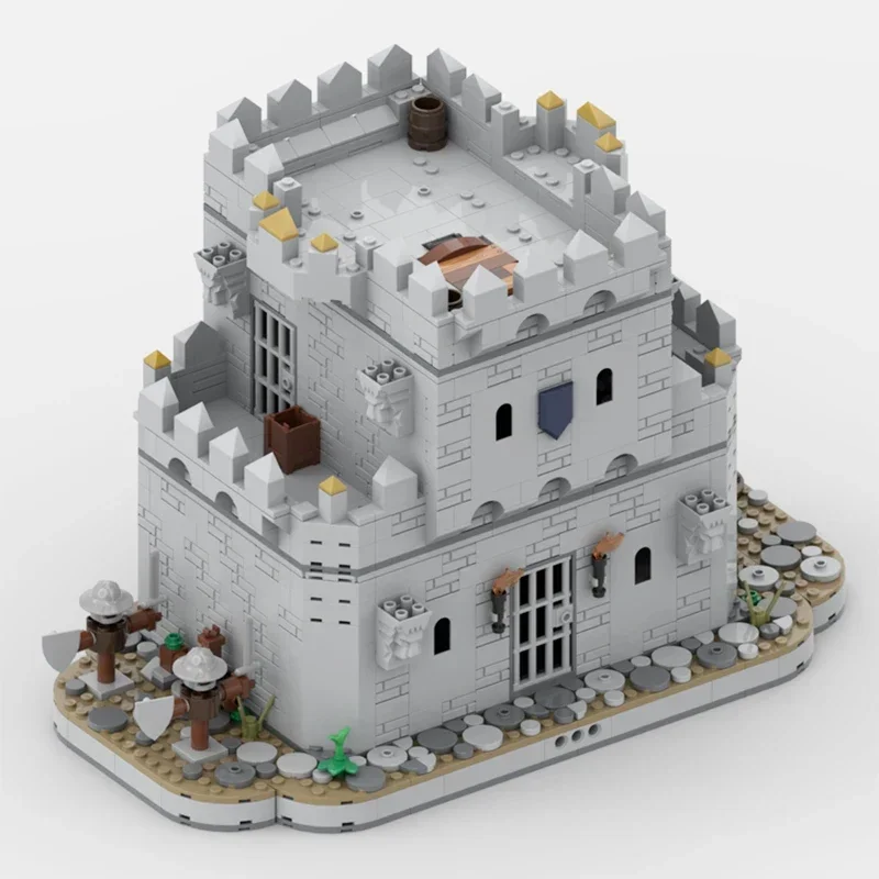 Moc Building Brick Военная модель крепости Средневековый замок Barraks Технология Модульные