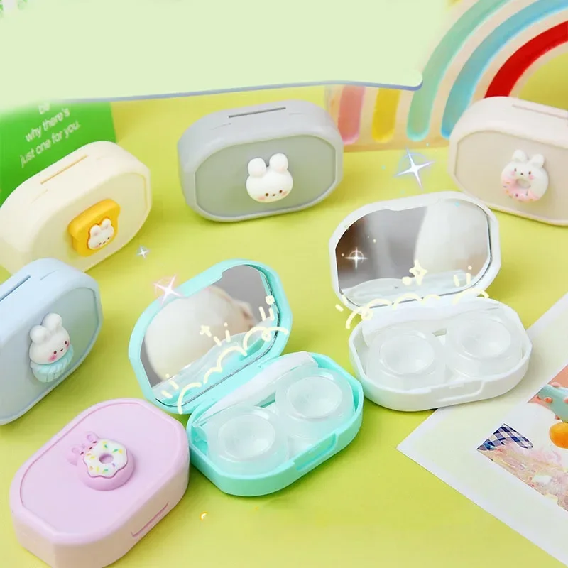 Контейнер для контактных линз с милыми мультяшными рисунками контейнер