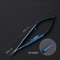 titanium castroviejo needle holders 11mm tip dental forceps orthodontic surgical holding forceps straightcurved eye instruments