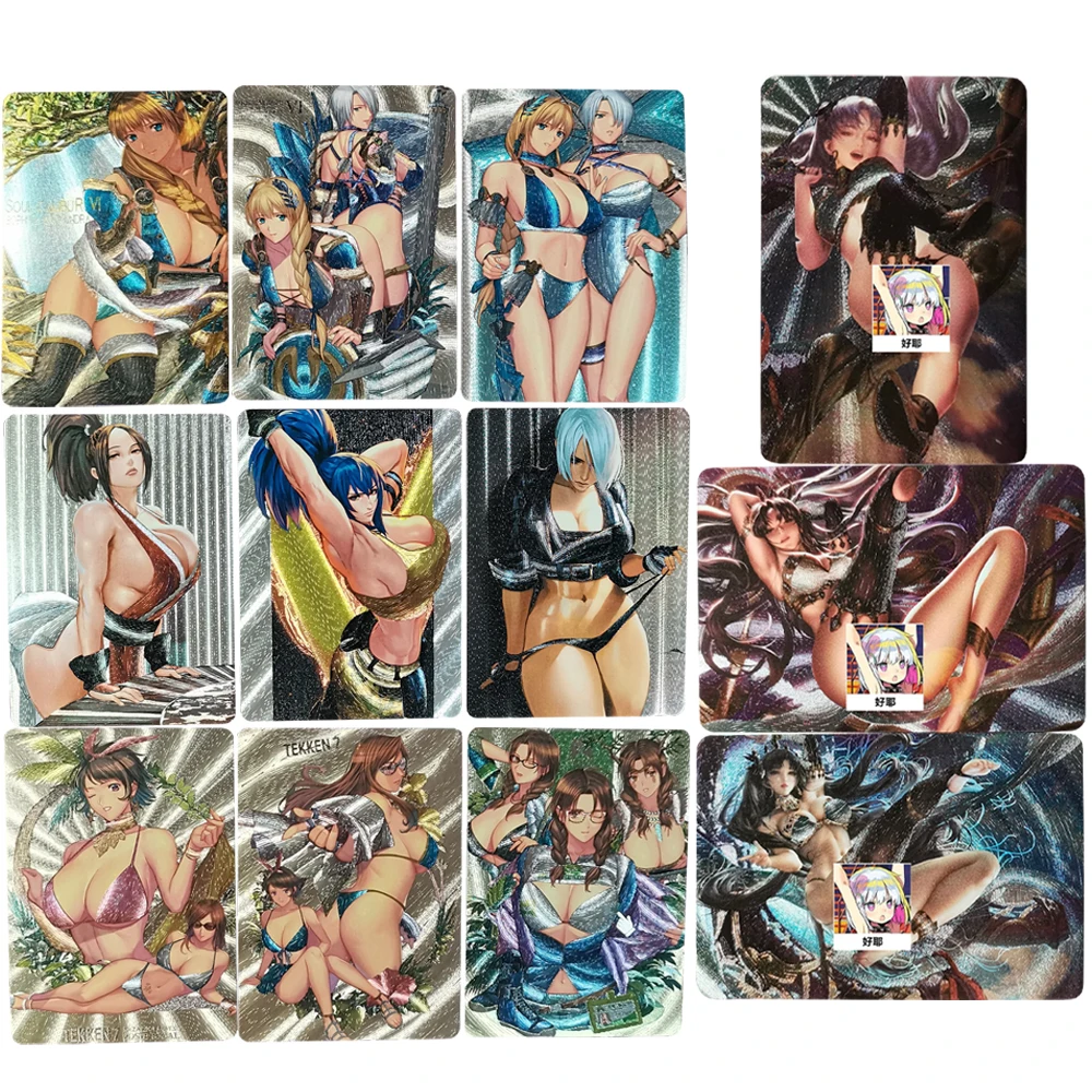 3 шт./компл. Аниме Девушки флэш-карты FGO Thekingoffighters Tekken ACG сексуальные Kawaii Mai Shiranui