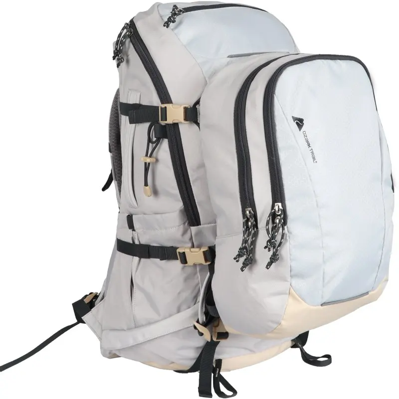 

2 in 1 Adult Unisex Hiking Backpack Silver