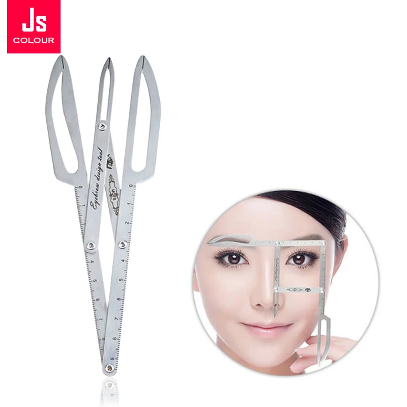 1 шт. трафарет для микроблейдинга бровей из нержавеющей стали