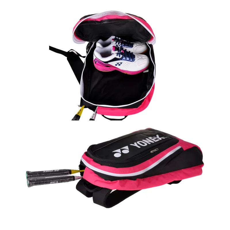 Original YONEX Large Capacity Badminton Backpack Racquets Shoulder Bag For 2 Rackets YY Sports Portable Tennis Bag For Men Women