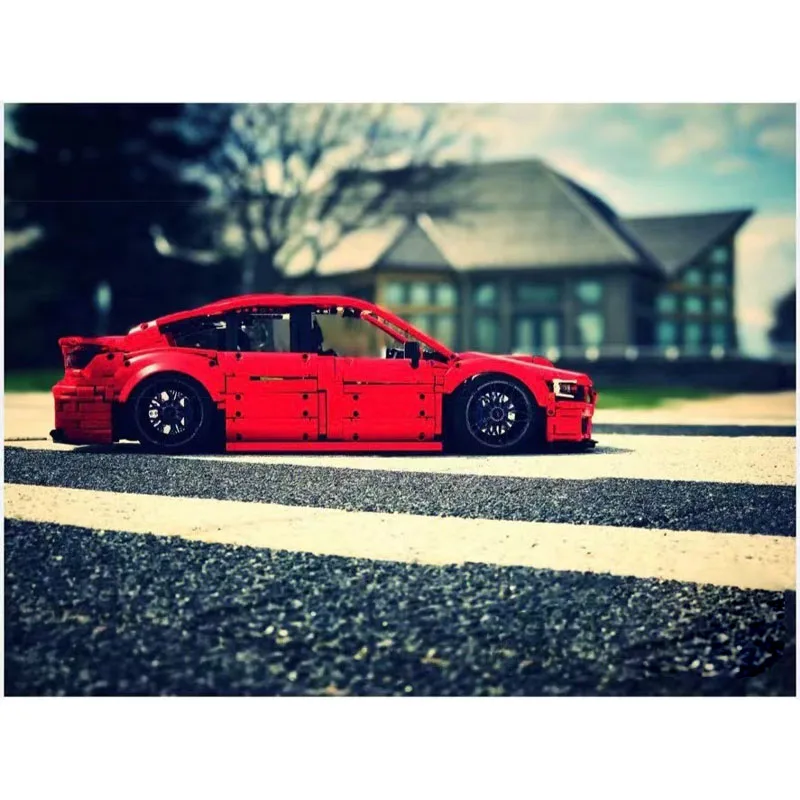 Новые Строительные блоки красные мелкие детали RC STI Roadster сборная игрушка модель