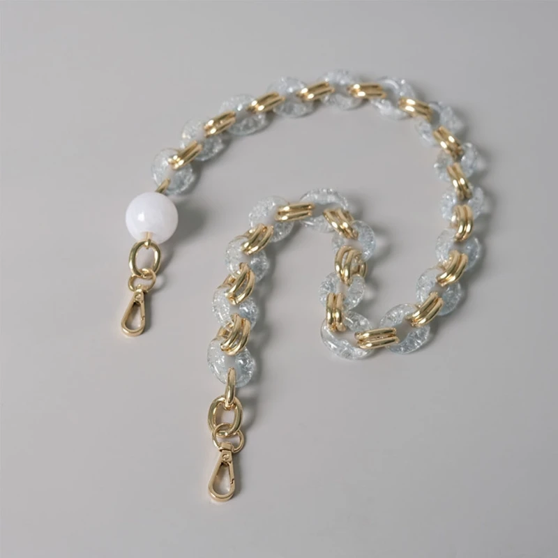

Resin Chain Replacement Strap Purses Handle Acrylic Chains Straps for Evening Clutch DIY Handbag Accessory Decoration