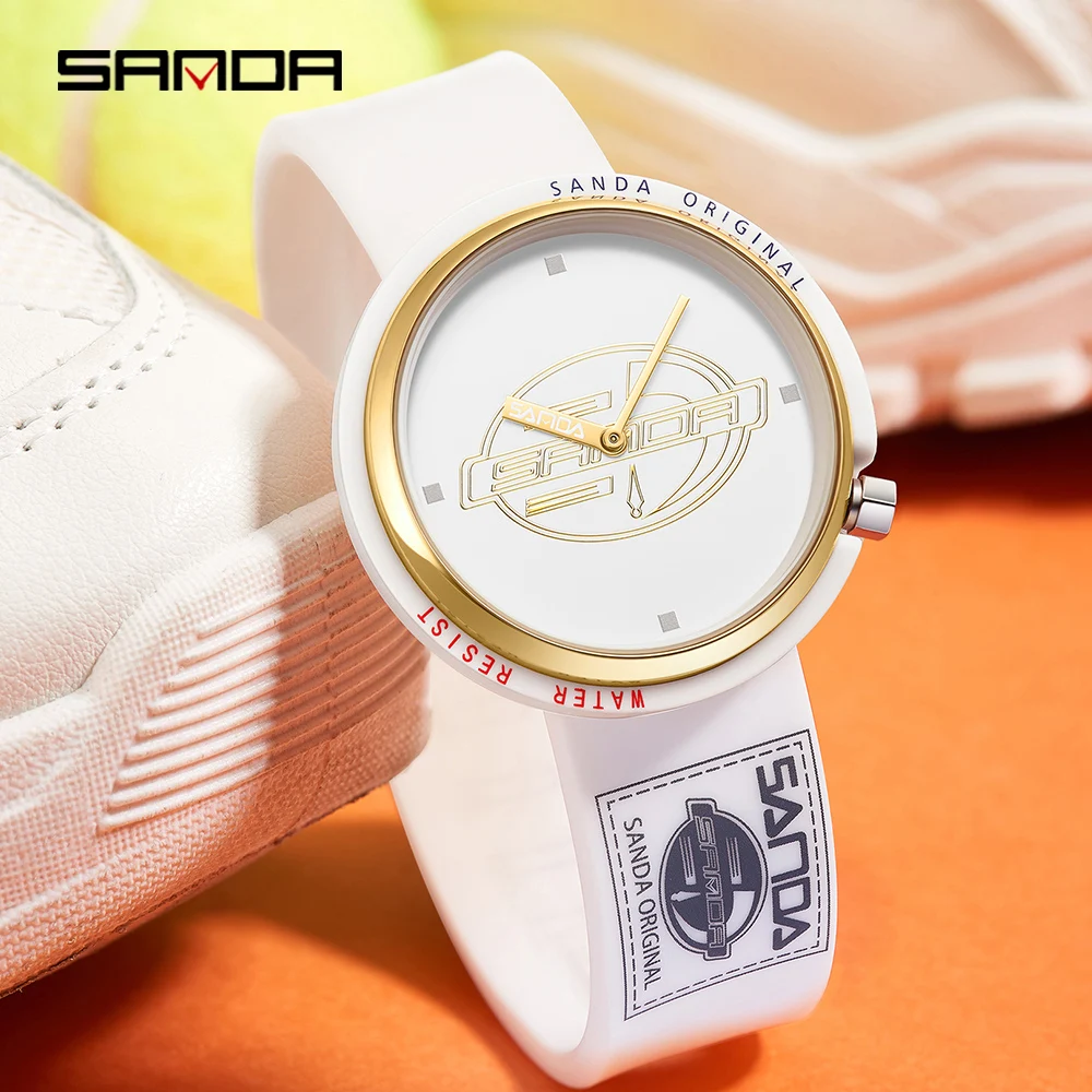 SANDA 2023 New Women's Watches Simple Fashion Quartz Watch 50M Waterproof Wristwatch for Women Clock Relogio Feminino 3202 enlarge