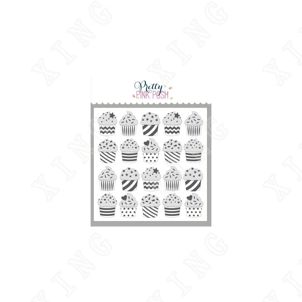 

New Arrival Layered Cupcakes Stencils Diy Drawing Template Painting Scrapbooking Paper Card Embossing Album Decorative Craft