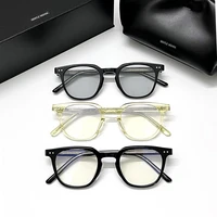 korea gentle brand designer gm lutto men women round optical eeyglasses acetate frame female gafas de sol prescription eyewear
