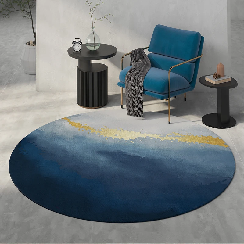 Современный минималистичный круглый ковер в скандинавском стиле подвесная