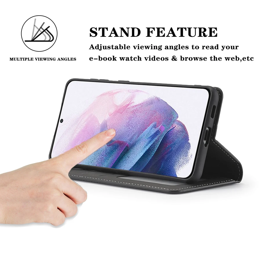 Wallet Magnetic Flip Leather Case For Samsung Galaxy S23 Ultra S22 S21 Plus S20 FE S10 5G S10E S9 Plus S8 S7 Edge Note 10 Lite 9