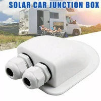 double wire entry gland box solar panel for motorhome camper caravan boat white double hole rv yacht car accessories