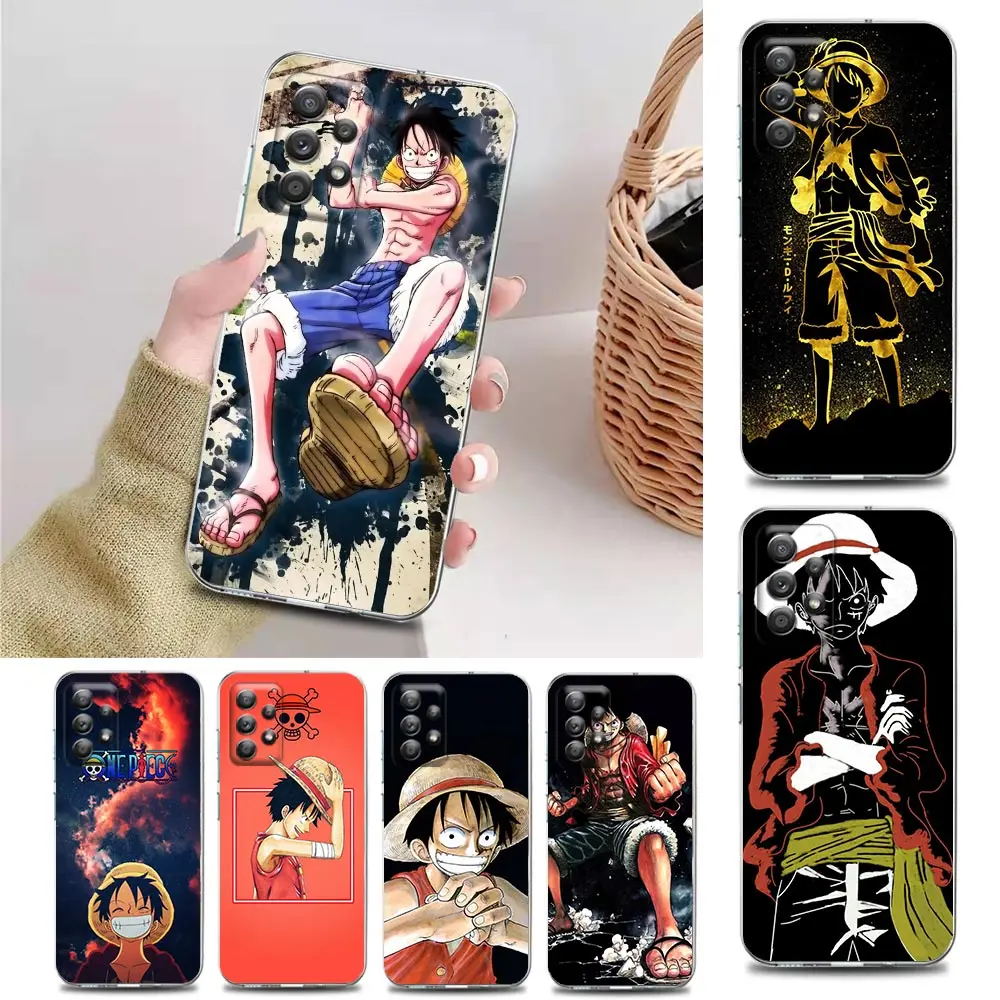 

Anime Luffy One Piece Clear Phone Case for Samsung A01 A02 A02s A11 A12 A21 S A31 A41 A32 A51 A71 A42 A52 A72 TPU Case