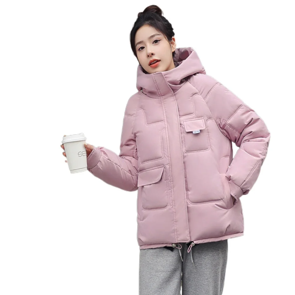 In autumn and winter of 2022, the new women's down cotton clothes, cotton clothes, fashionable work clothes, leisure thickened enlarge