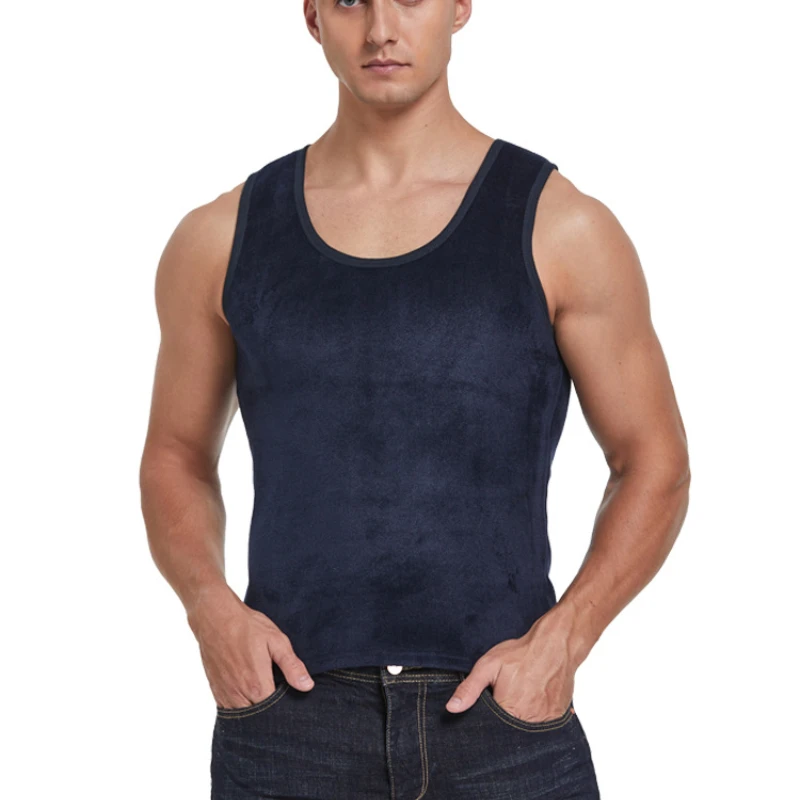 Winter Clothes for Men Warm Underwear Men Vest  Men's Thermo Shaping Undershirt Male Vest Comfortable Velvet Thermal Shirt