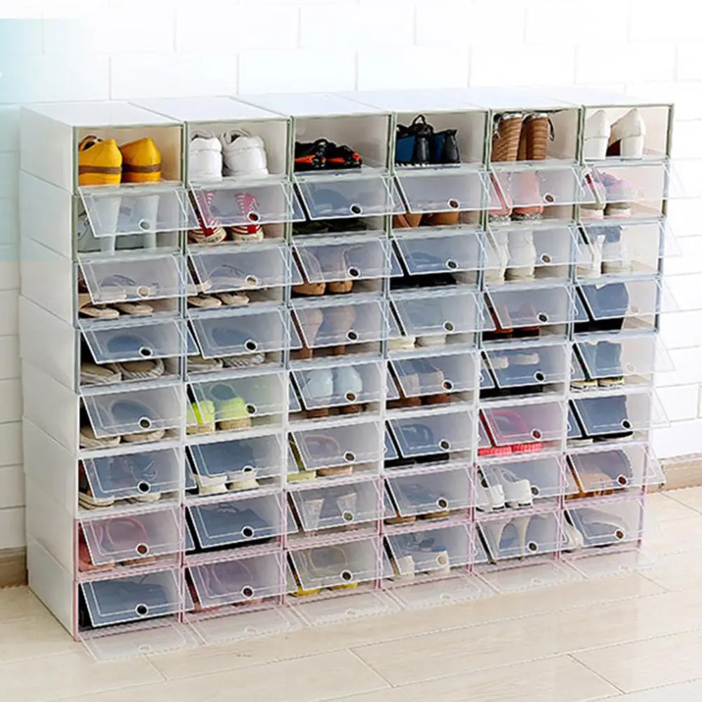 

DIY Shoe Box Shoe Box Drawer Organizer Household