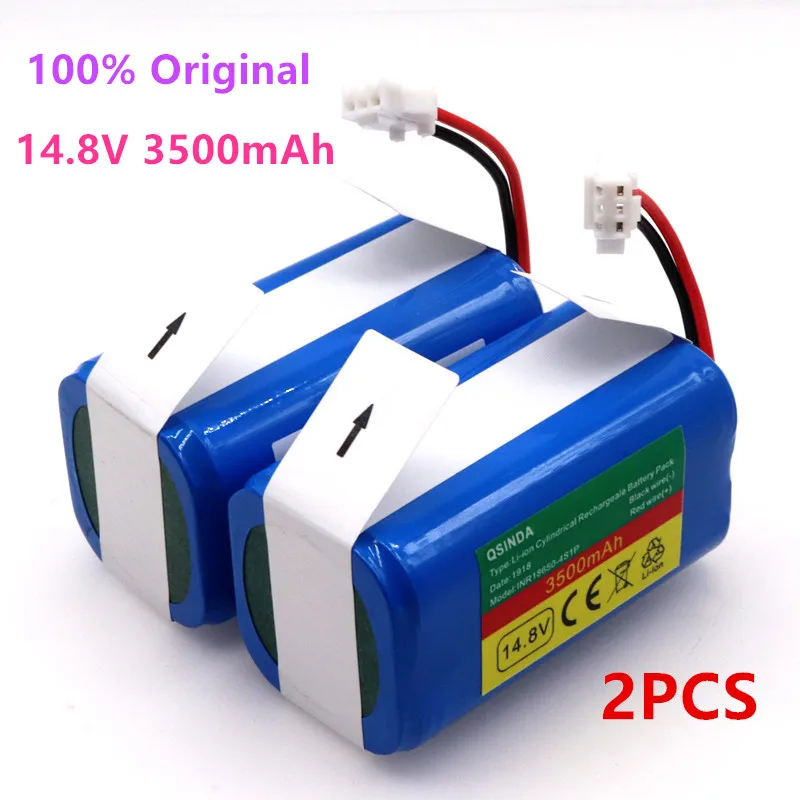 

2PCS 100%Original 14.8V Battery 3500mAh robot Vacuum Cleaner Battery Pack replacement for chuwi ilife V7 V7S Pro Robotic Sweeper