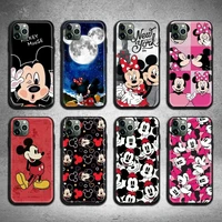 cartoon mickey mouse phone case for iphone 13 12 11 pro max mini xs max 8 7 6 6s plus x 5s se 2020 xr cover