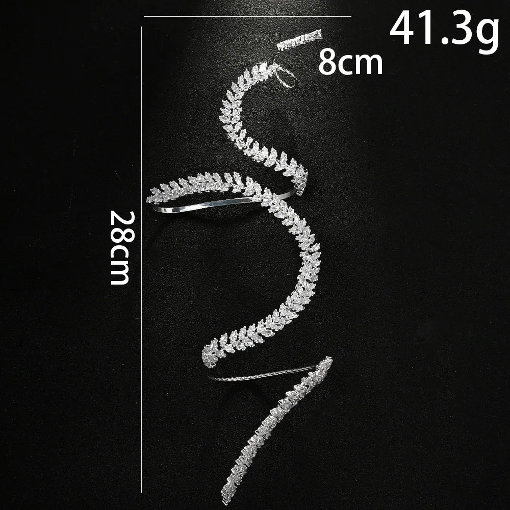 Stonefans богемный браслет с кристаллами и листьями открытый браслет-манжета для