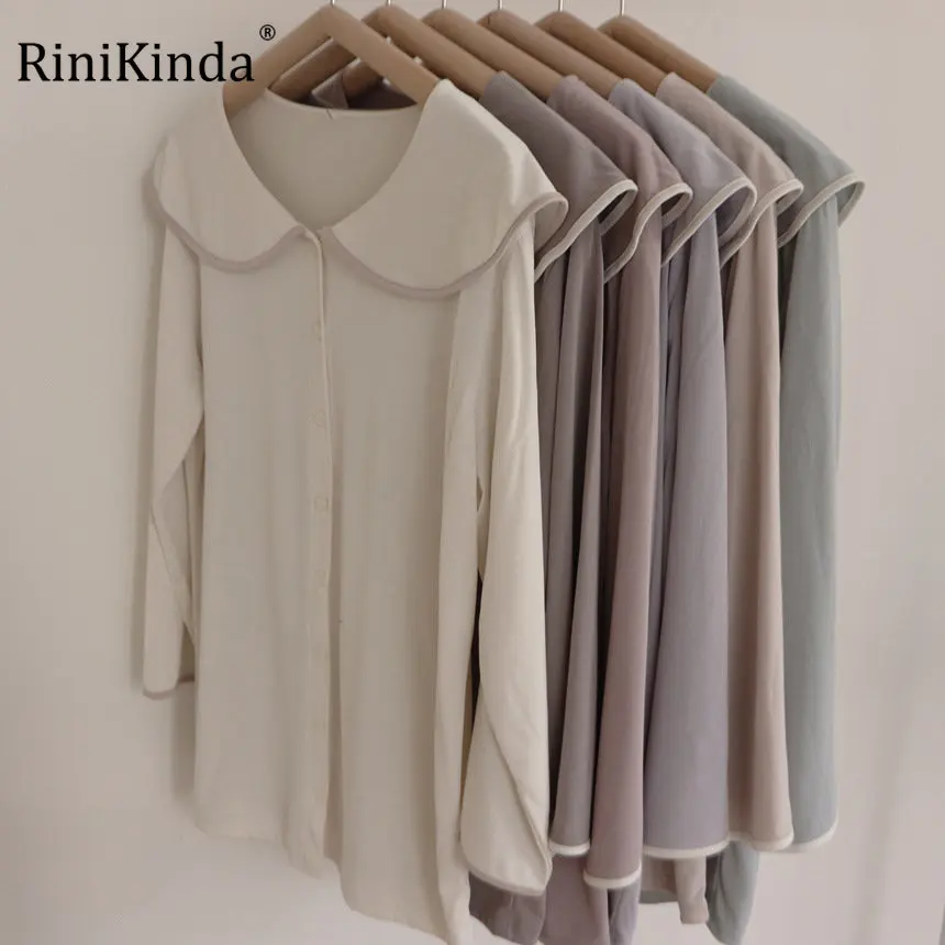 

Семейный комплект пижам rinikind, весенний хлопковый комплект для мамы и дочери, одежда для мам и детей, одежда для сна, женская пижама