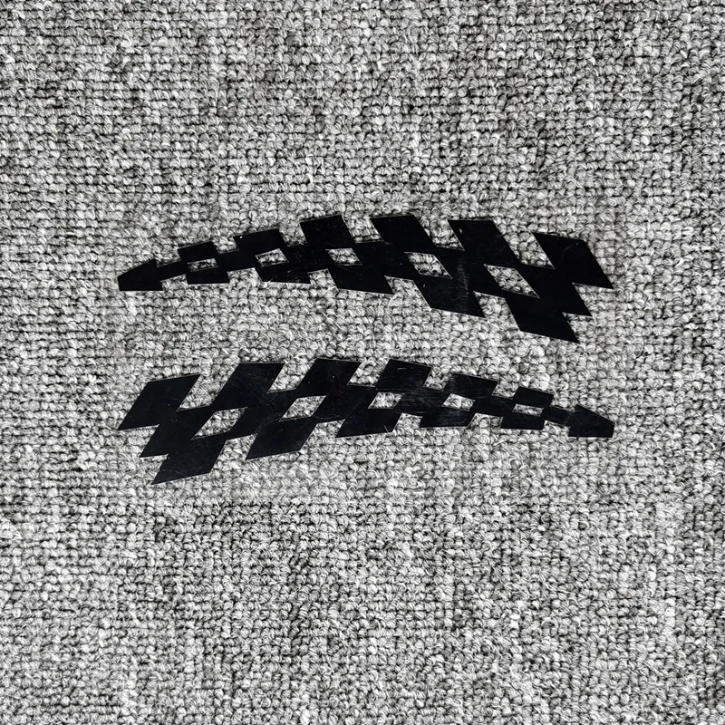 

2P автомобильные наклейки клетчатый флаг F1 Racing JDM светоотражающее украшение для царапин крыло зеркала заднего вида бампер мотоциклы D2