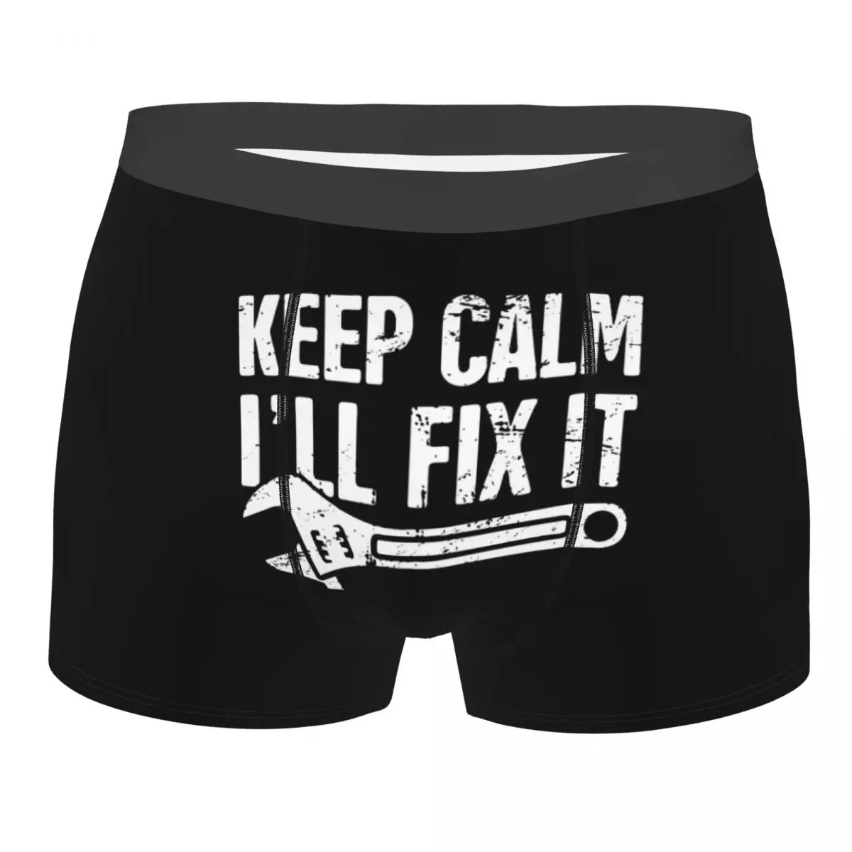

Keep Calm I'll Fix It Mechanic Man Underwear Boxer Briefs Shorts Panties Sexy Soft Underpants for Male