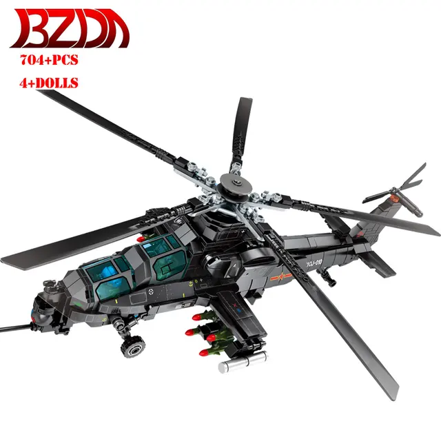 MOC Navy Type Z20 Lego Compatible Helicopter Building Blocks For Boys main image 0
