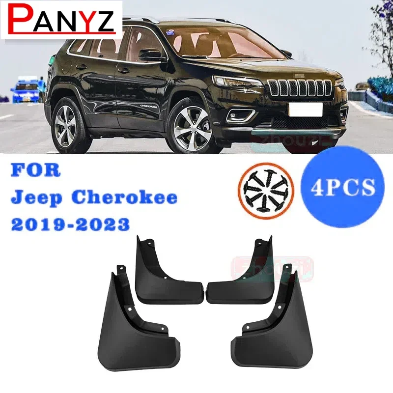 3 ряда брызговиков для Jeep Cherokee 2011-2022 грязеотталкивающие щитки брызговики