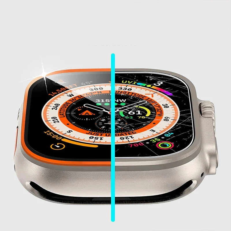 Пленка из закаленного стекла для Apple Watch Ultra 2 защитная пленка экрана 49 мм защита от