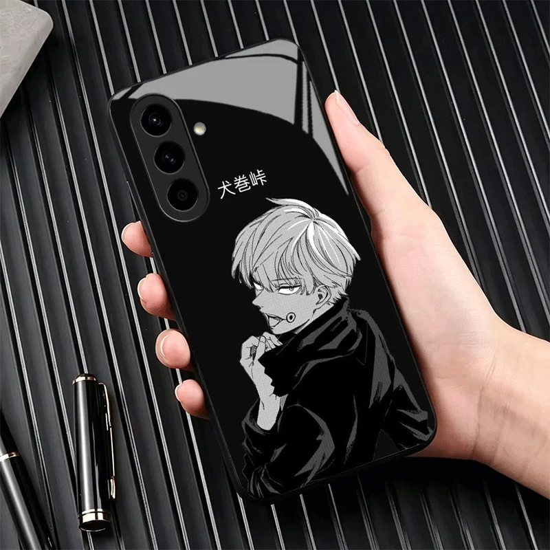 Фото Стеклянный чехол для телефона Anime Inumaki Toge JUJUSU для Samsung A17 A16 A15 A14 A13 A57 A56 A55 A54 A53 A37 A36 A35 A34 A33 A27 A26 A25 A №5