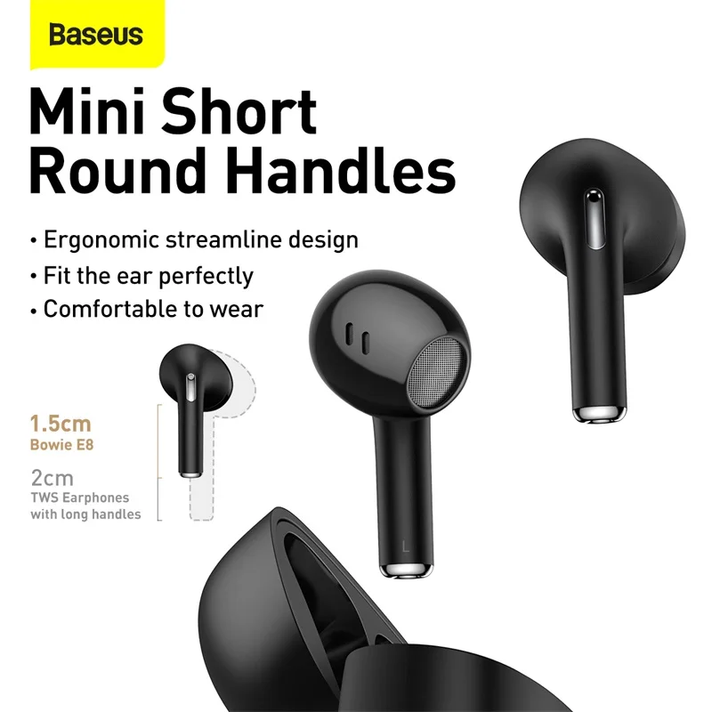 Baseus True беспроводные Bluetooth наушники TWS 5 0 стерео HD говорящие Auriculares для iPhone 12 13 pro Huawei