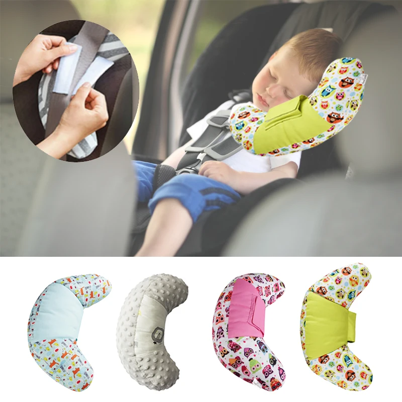 ZK30 Children's Pillow Shape Neck Headrest Cushion Baby Car Seat Belt Pillow Children's Shoulder Seat Belt Pad Support