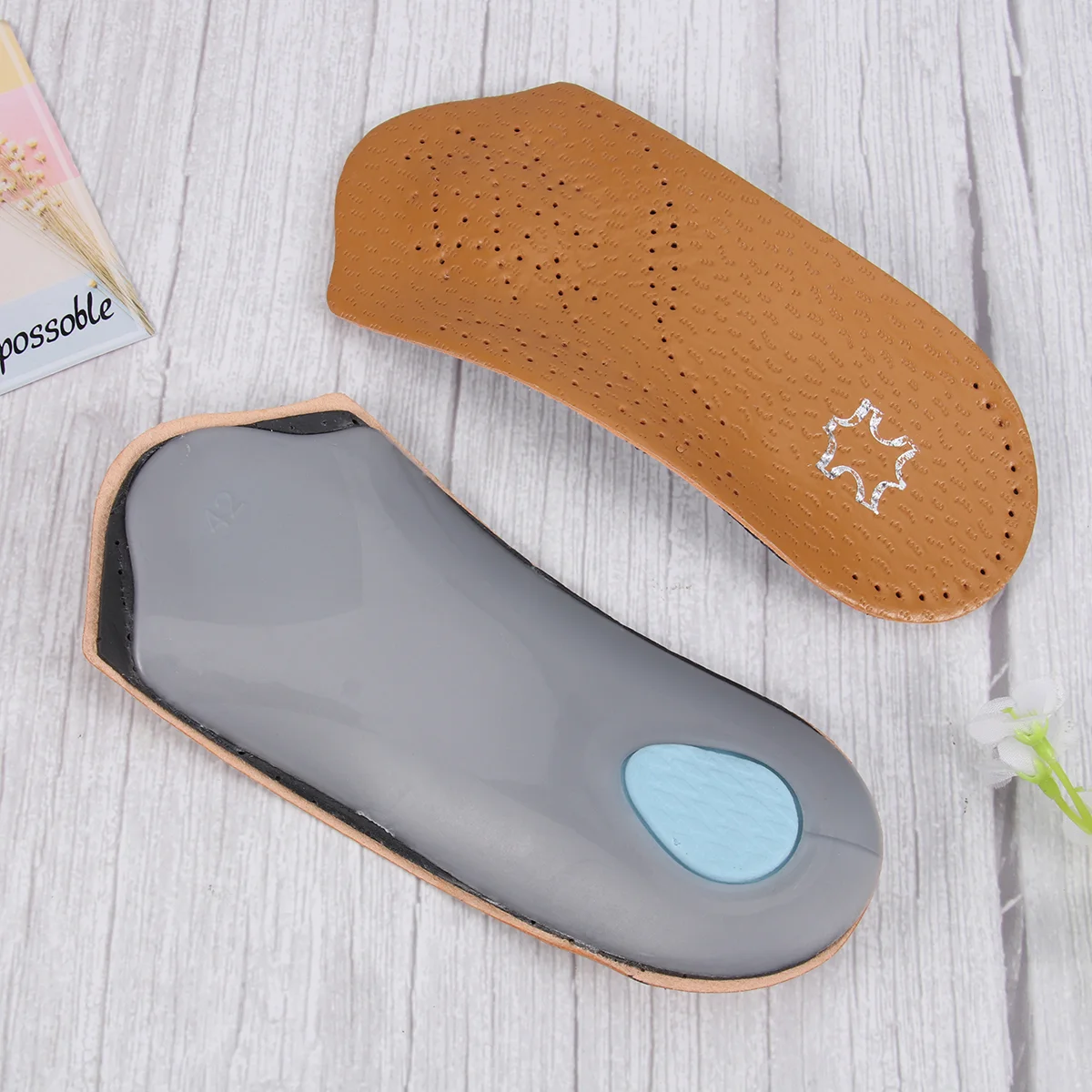 

Support Pad Miss Shoe Inserts Women 3/4 Plantar Fasciitis Insoles Flatfoot Pads