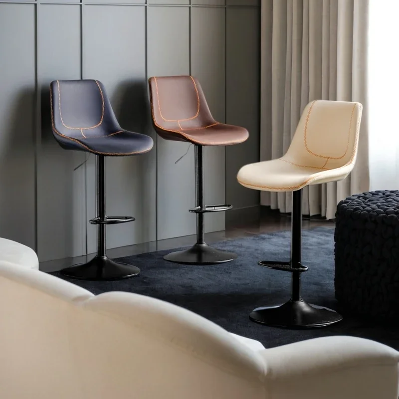 Барный стул бытовой подъемный светильник простой коммерческий со спинкой