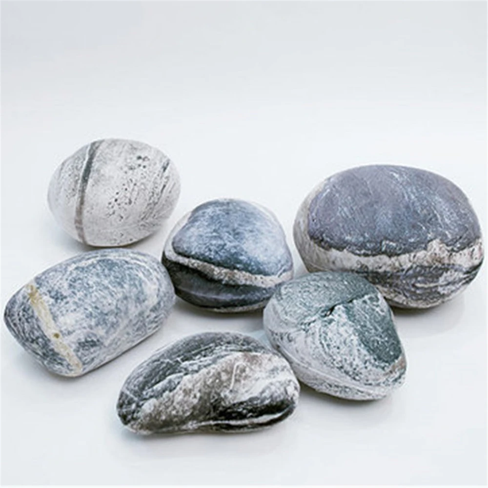 Плюшевая игрушка декор подушка мягкая галька камень диван имитация камня для