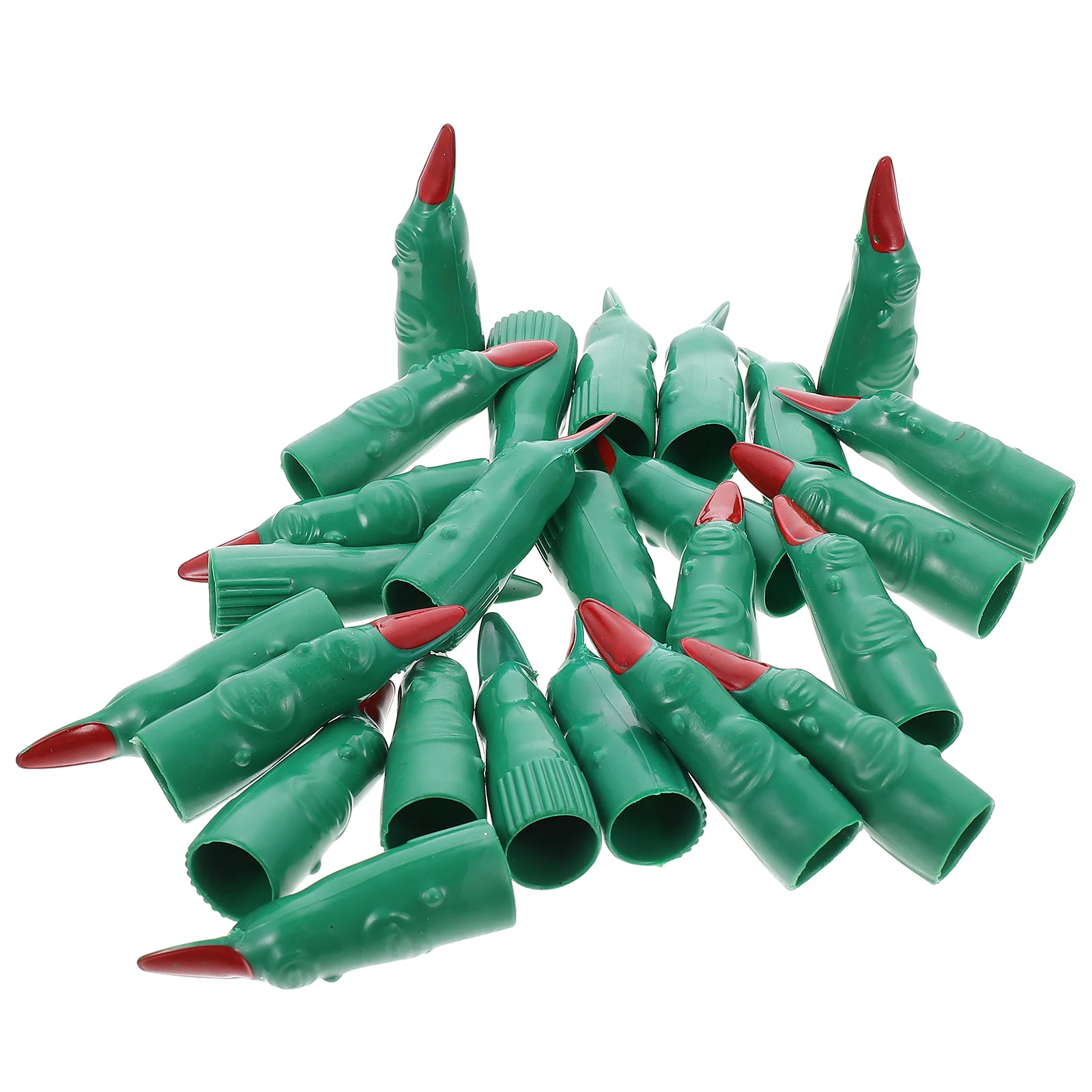 

24 Pcs Halloween Nail Kit Witch Finger Nails Covers Cosplay Costumes Role Fake Fingers Outfits Props Masquerade