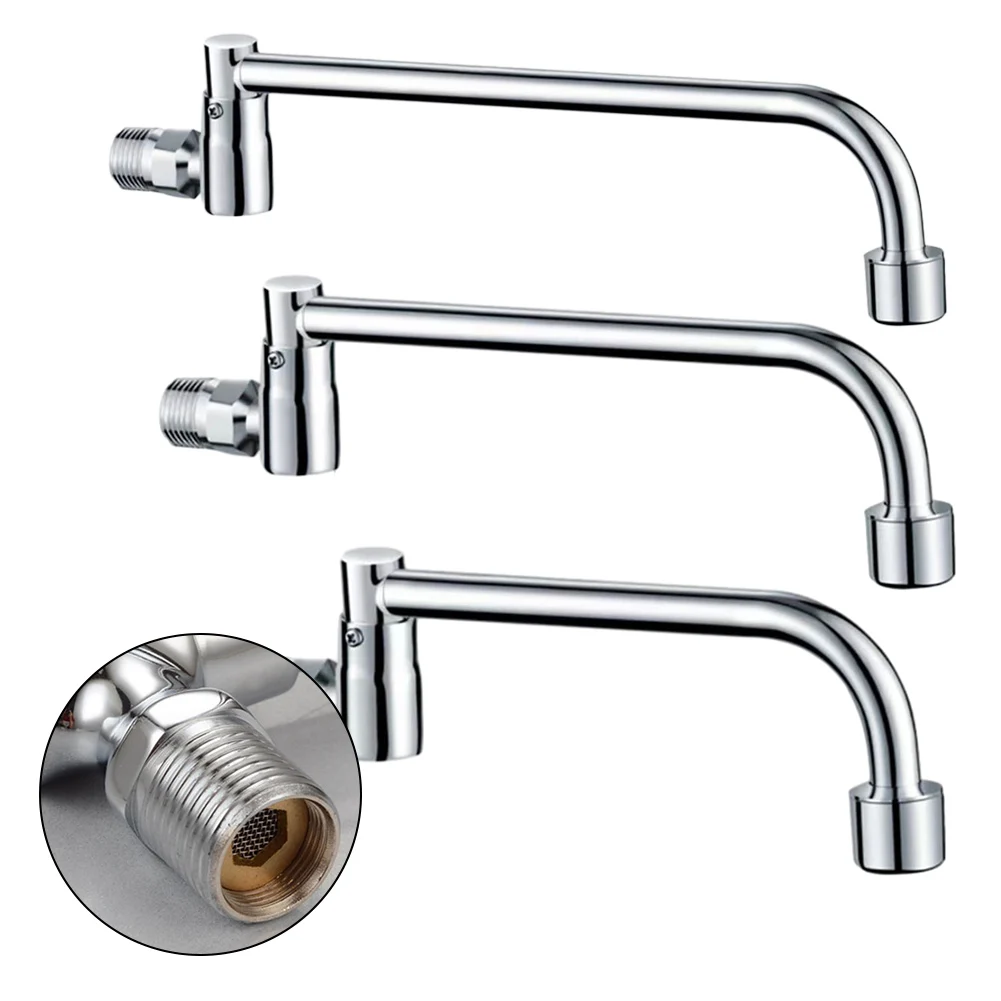 

Outlet Fittings Faucet Convient Copper Durabe Electroplating G1/2 Practical Swinging Spout Best Home & Garden Best