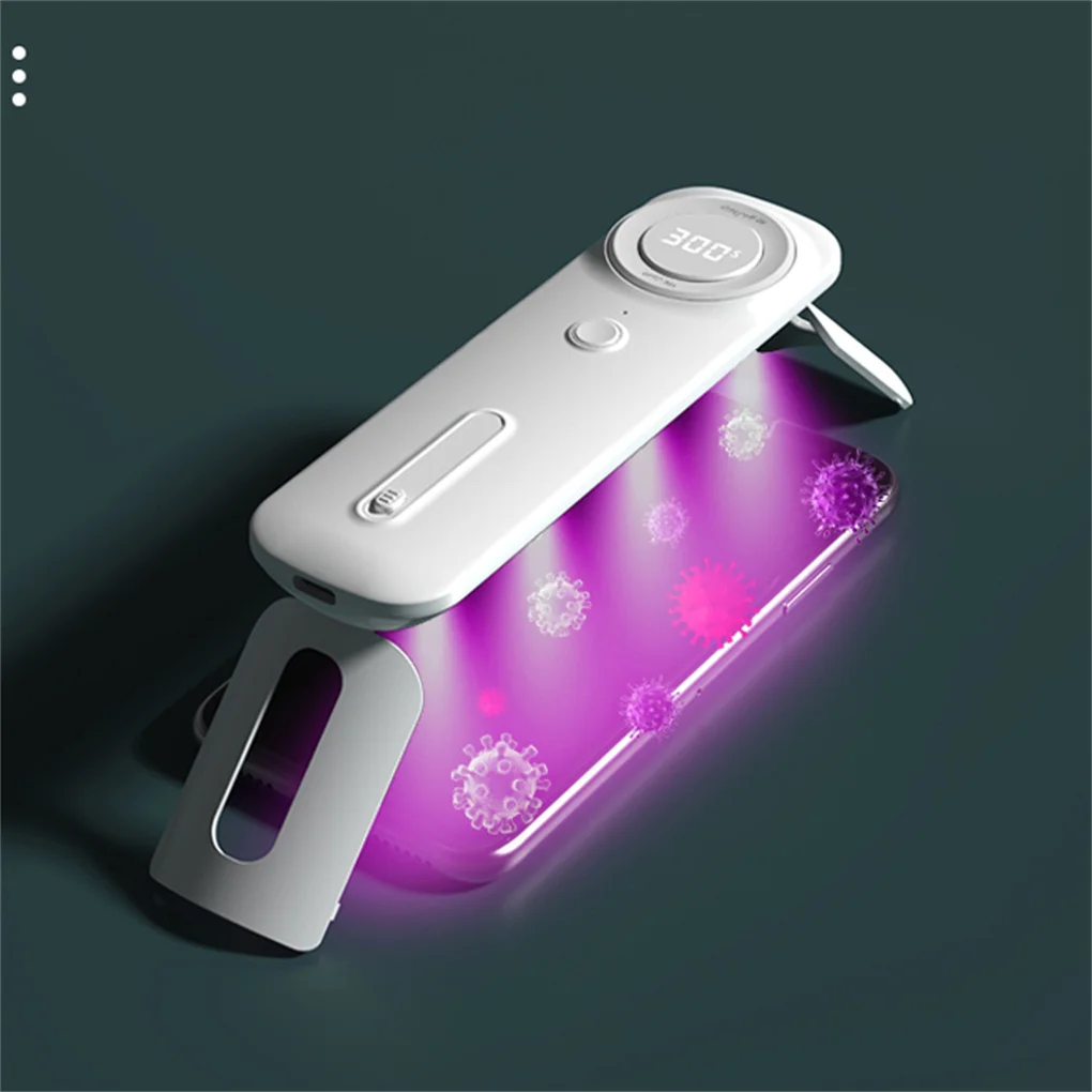 

Digital Display Handheld Light with Children Lock Portable ABS Rechargeable LED Lamp Phone Face Guard Cleaning Tool