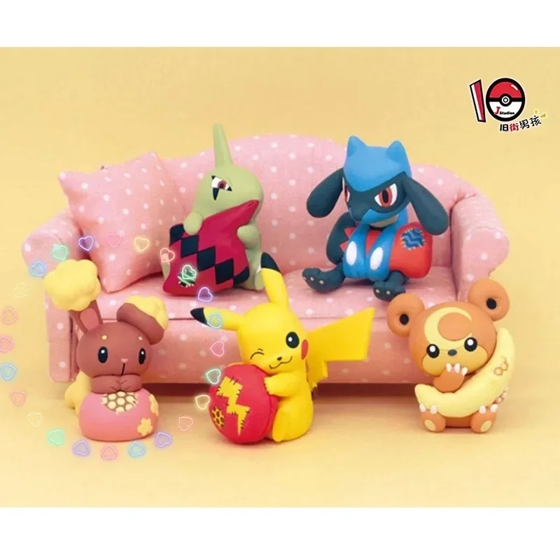 Pokémon Buneary Gashapon Коллекция Орнамент Сувенир Аниме Фигурки Модель Детская Игрушка