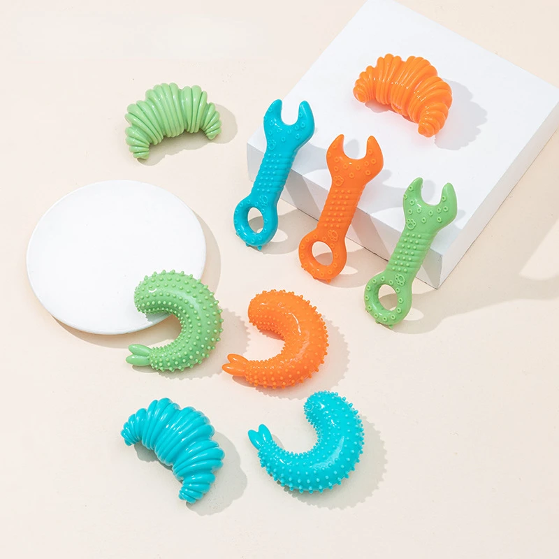 

Pet Toys for Small Dogs TRP Resistance To Bite Dog Toy Teeth Cleaning Chew Training Toys Pet Supplies Puppy Dogs Cats Non-Toxic